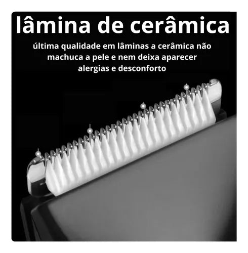 Barbeador Elétrico para Partes Íntimas à Prova d'Água