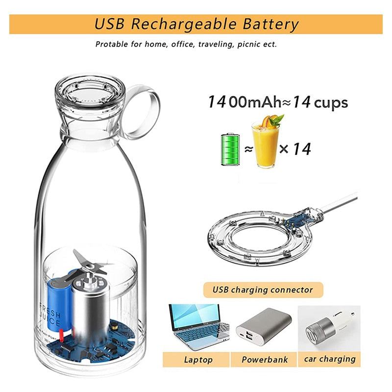 Mini Liquidificador Elétrico Portátil