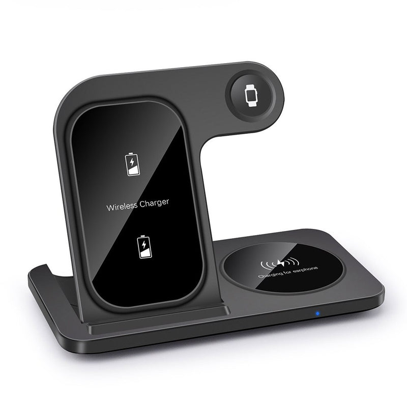 Carregador por Indução 3 em 1 para iPhone 14 13 12 11, AppleWatch e AirPods