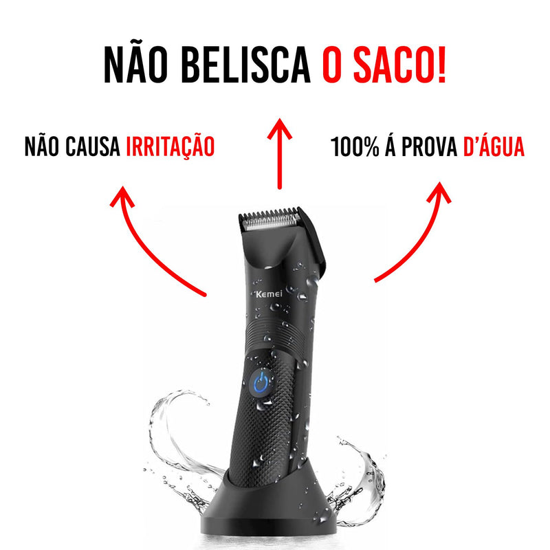 Barbeador Elétrico para Partes Íntimas à Prova d'Água